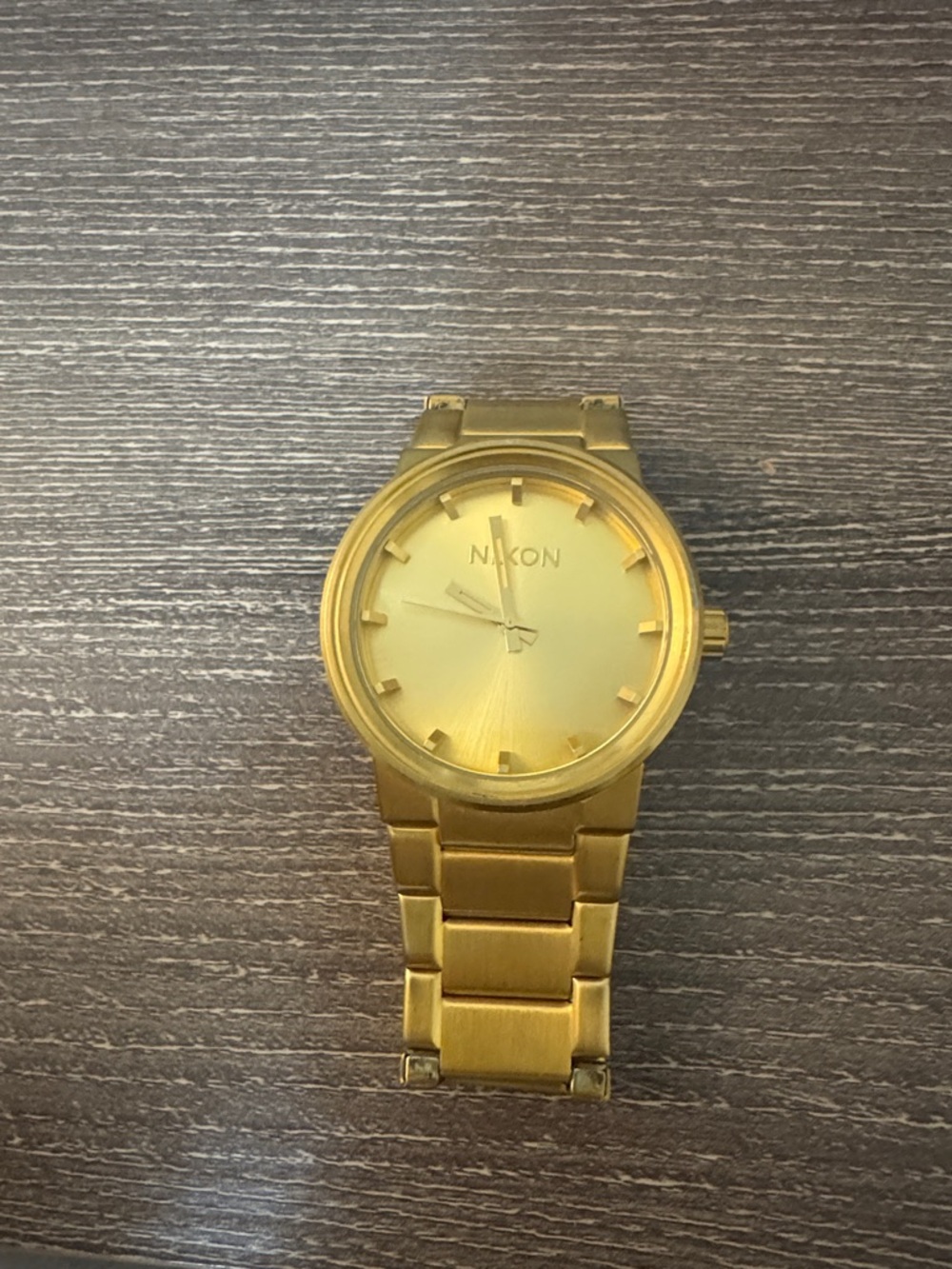 Nixon Gold-Tone Minimalist Men's Bracelet Watch